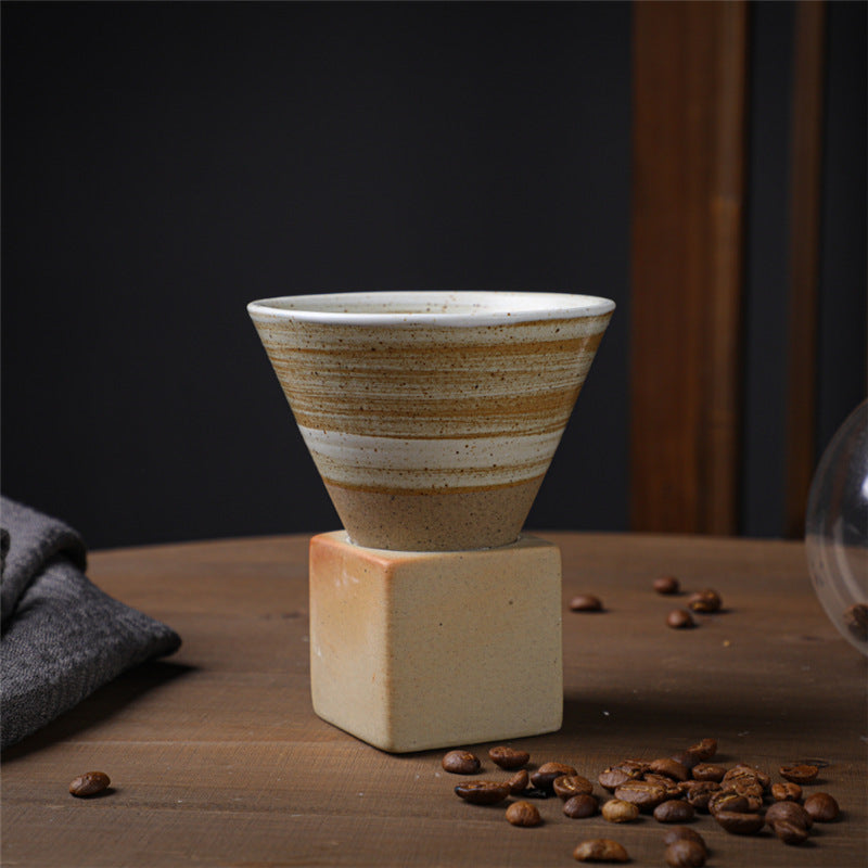 Retro-Kaffeetasse aus Keramik
